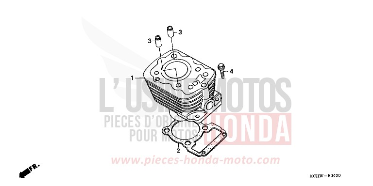 ZYLINDER von CG125 ATESSA BLUE (PB162) von 1998