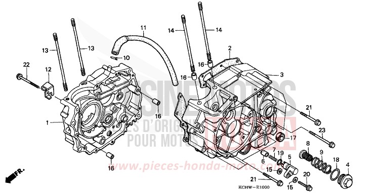 KURBELGEHAEUSE (1) von CG125 ATESSA BLUE (PB162) von 1998