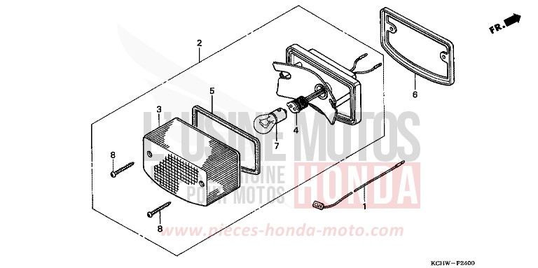 HECKLEUCHTE von CG125 ATESSA BLUE (PB162) von 1998