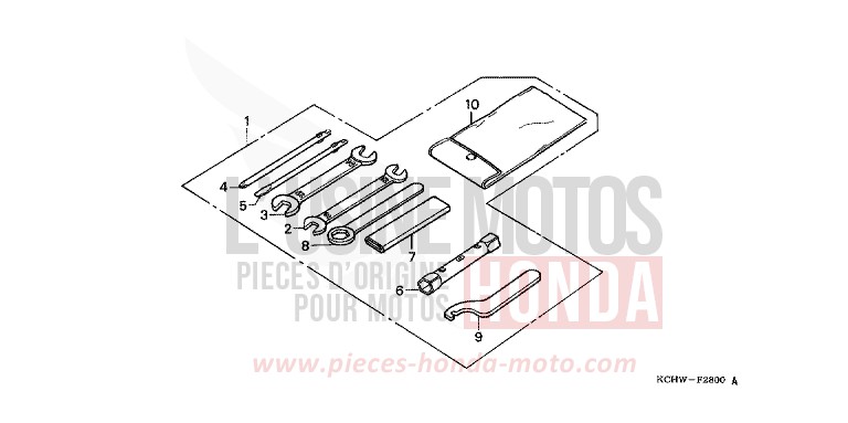 WERKZEUGE von CG125 ATESSA BLUE (PB162) von 1998