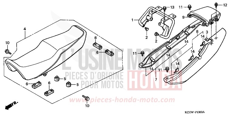 SITZ von CG125 MAGNA RED (R201) von 1998