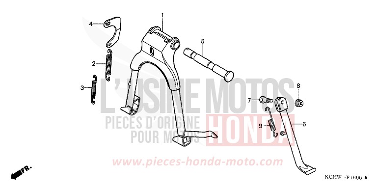STAENDER von CG125 MAGNA RED (R201) von 1998