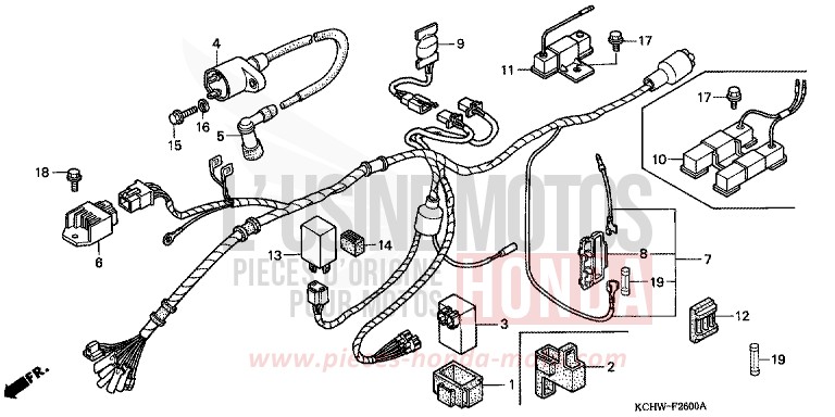 KABELBAUM (1) von CG125 MAGNA RED (R201) von 1998