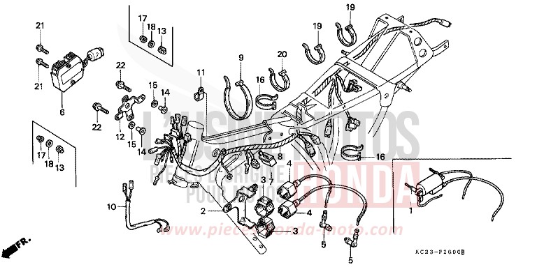 KABELBAUM/ ZUENDSPULE von CM125C PURE BLACK (NH237) von 1982