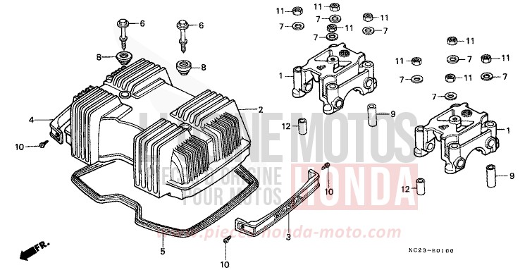 ZYLINDERKOPFDECKEL von CM125C R104U (R104U) von 1982