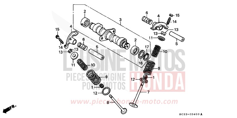 NOCKENWELLE/VENTIL von CM125C R104U (R104U) von 1982