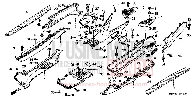 BODENBLECH/MITTELABDECKUNG von Pantheon ACCURATE SILVER METALLIC (NH146) von 2001