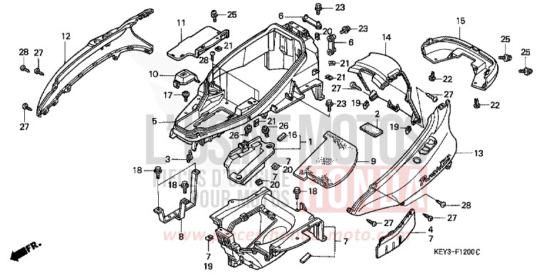 GEHAEUSEABDECKUNG/HANDGEPAECKFACH von Pantheon ACCURATE SILVER METALLIC (NH146) von 2001