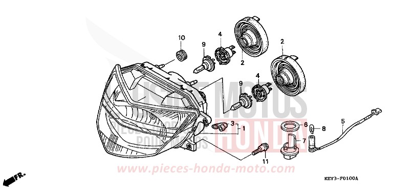 SCHEINWERFER von Pantheon CYNOS GRAY METALLIC (NH400) von 2001