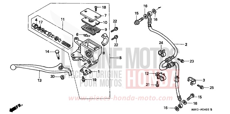 VORDERRADBREMSE von Pantheon CYNOS GRAY METALLIC (NH400) von 2001