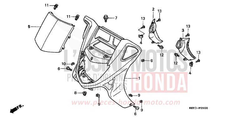 ABDECKUNG, VORNE von Pantheon PEARL EFECT GREEN (G176) von 2002