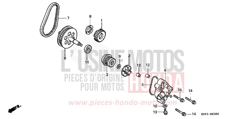 WASSERPUMPE von Pantheon GRANADA BLUE METALLIC (B152) von 1998