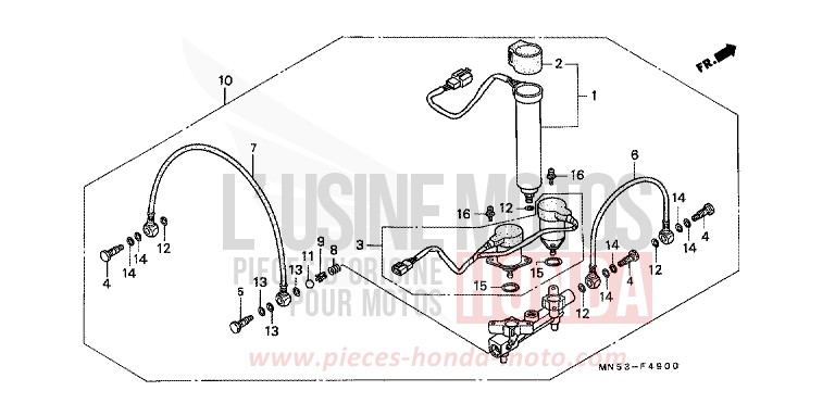 LUFTVERTEILER von GL1800 CANDY SPECTRA RED (R176) von 1988