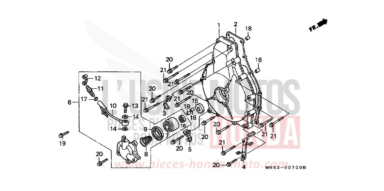 KUPPLUNGSDECKEL von GL1800 NH215B (NH215B) von 1988