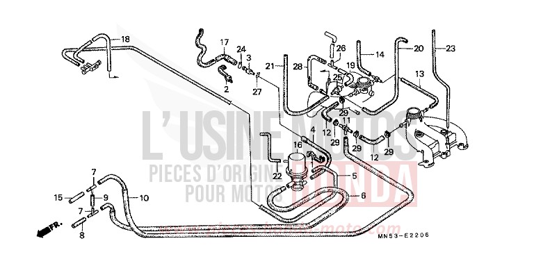 ROHRE (5) von GL1800 R114J (R114J) von 1988