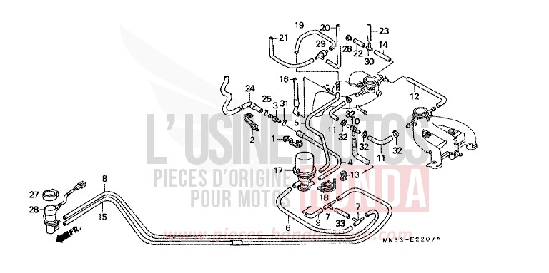 ROHRE (6) von GL1800 B127H (B127H) von 1989