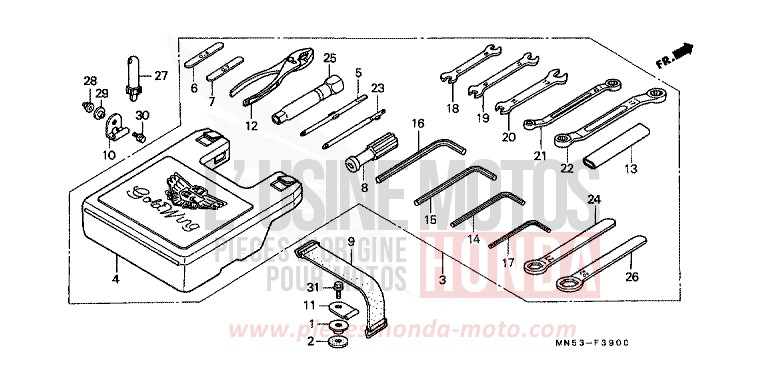WERKZEUGE von GL1800 R114J (R114J) von 1989