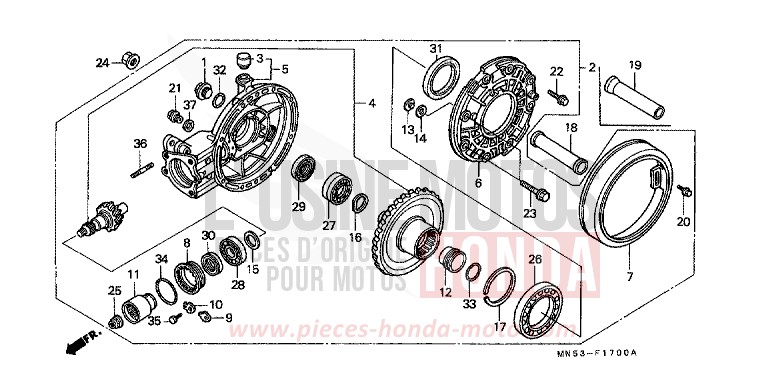 ANTRIEBSZAHNRAD von GL1800 YR149N (YR149N) von 1989