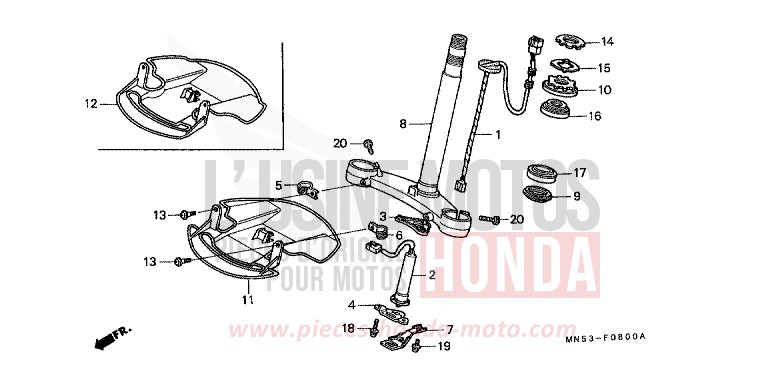 LENKSCHAFT von GL1800 B127H (B127H) von 1990