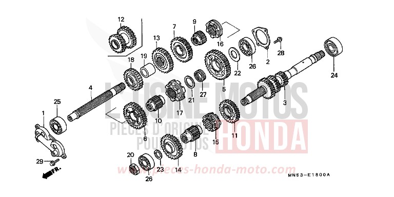 GETRIEBE von GL1800 NH215B (NH215B) von 1990