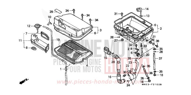 LUFTFILTER von GL1800 R114J (R114J) von 1991