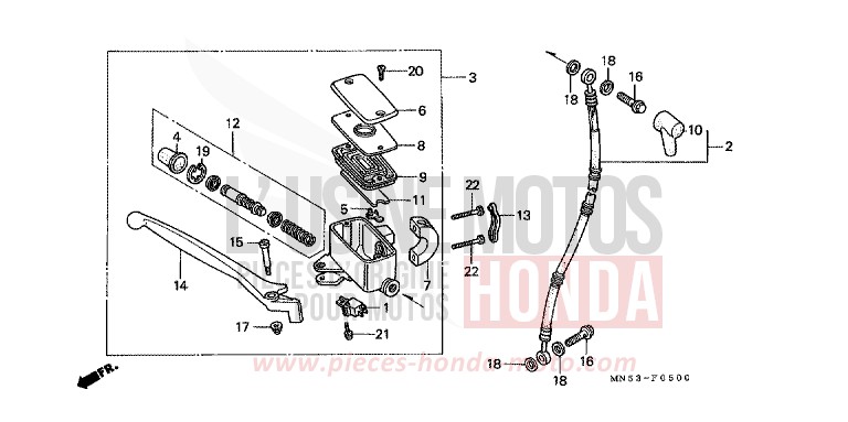 VORDERRADBREMSE von GL1800 NH215B (NH215B) von 1992