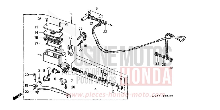 HAUPTKUPPLUNGSZYLINDER von GL1800 NH215B (NH215B) von 1992