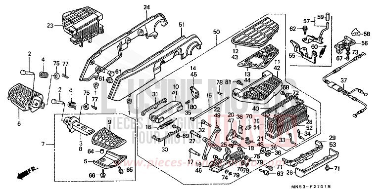 STUFE (GL1500SEM/SEN) von GL1800 NH215B (NH215B) von 1992