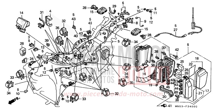 KABELBAUM von GL1800 NH215B (NH215B) von 1992
