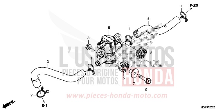 LUFTEINBLASMAGNETVENTIL von CBR500R GRAPHITE BLACK (NHB01) von 2013