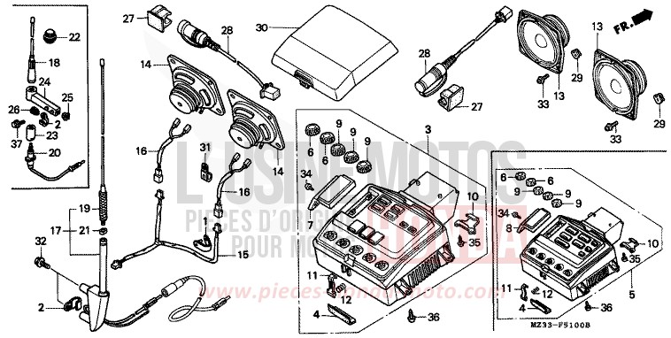 RADIOKASSETTE von GL1800 PEARL SIERRA GREEN (G156G) von 1996