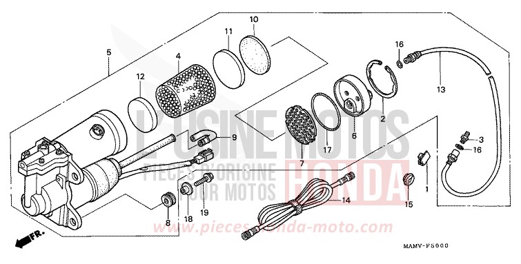 LUFTPUMPE von GL1800 CANDY SPECTRA RED (R176K) von 1997
