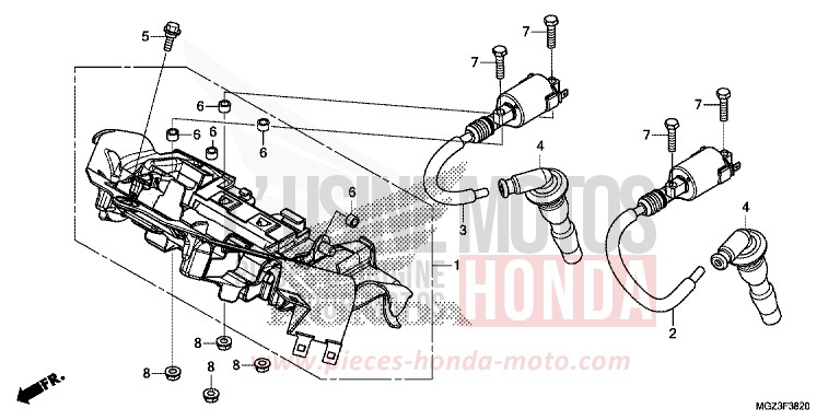 ZUENDSPULE von CBR500R SEAL SILVER METALLIC (NHA14) von 2013