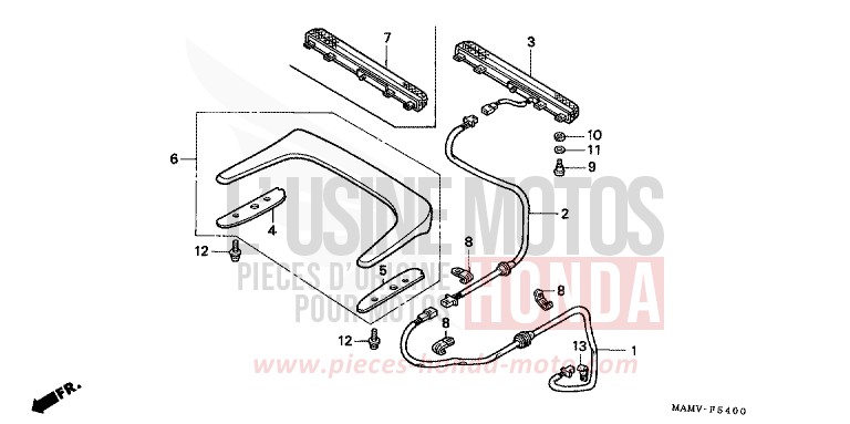 OBERE ZUSATZBREMSLEUCHTE von GL1800 BLACK (NH1E) von 1999