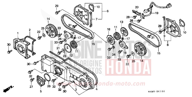 ABDECKUNG, VORNE von GL1800 CANDY SPECTRA RED (R176K) von 1999