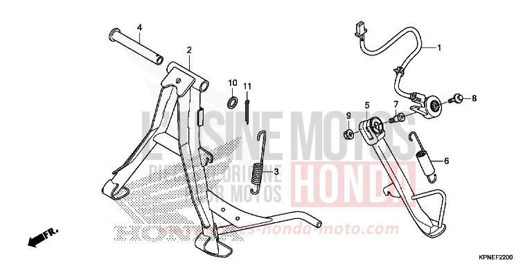 STAENDER von CBF125 PEARL TWINKLE YELLOW (Y202) von 2015
