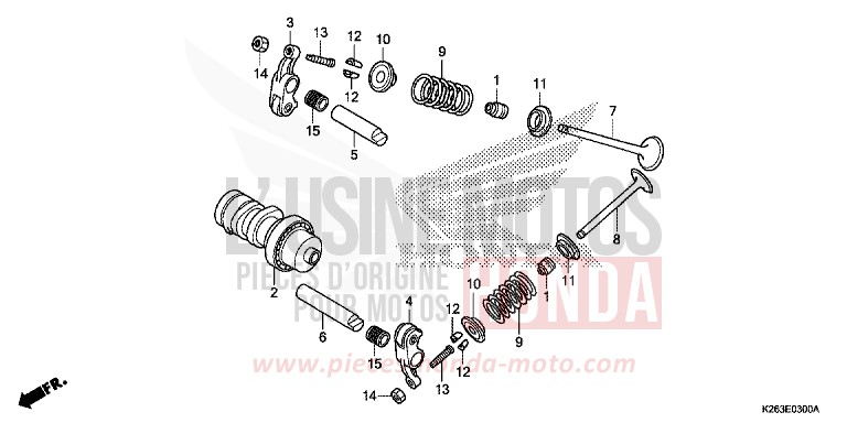 NOCKENWELLE/VENTIL von MSX125 PEARL VALENTINE RED (R353) von 2013
