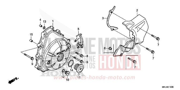 WECHSELSTROM-GENERATORABDECKUNG von NC750S CANDY CHROMOSPHERE RED (R381) von 2019