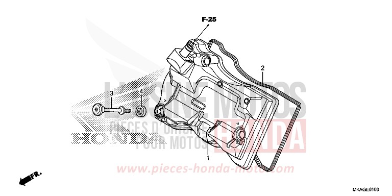 ZYLINDERKOPFDECKEL von NC750S GRAPHITE BLACK (NHB01K) von 2016