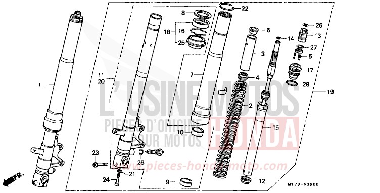 GABEL, VORNE von NR NR RED (R175) von 1992