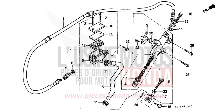 HAUPTBREMSE, HINTEN ZYLINDER von NR NR RED (R175) von 1992