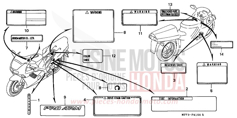 WARNETIKETT von NR NR RED (R175) von 1992
