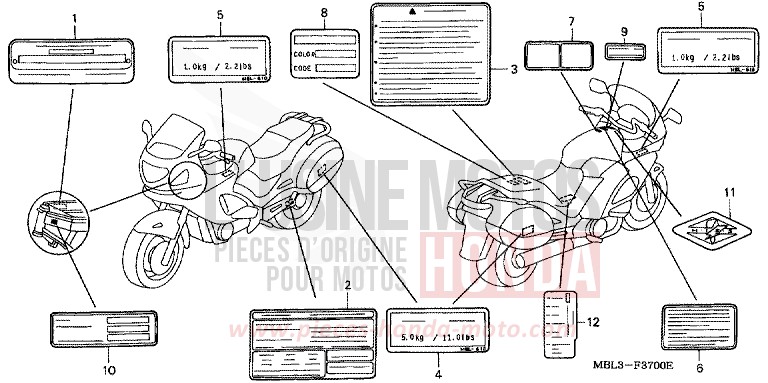 WARNETIKETT von Deauville SHASTA WHITE (NH138) von 2002