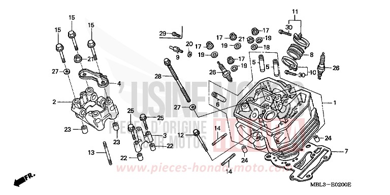 V. ZYLINDERKOPF von Deauville SANDY BEIGE METALLIC (YR125) von 1998