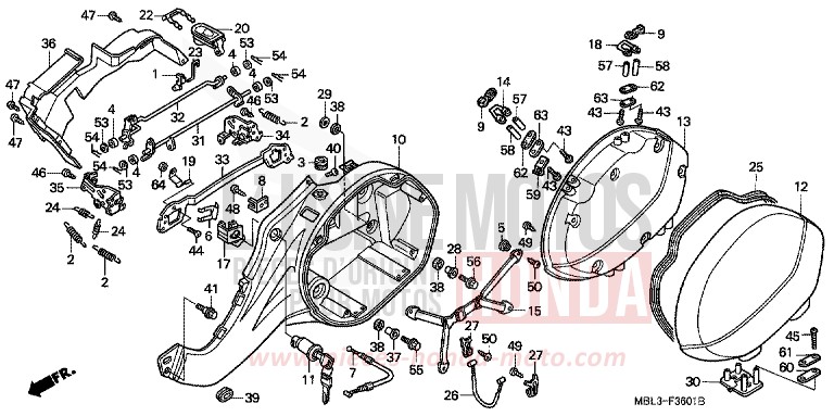 L. SATTELTASCHE (NT650VW/X/Y/1) von Deauville PEARL RASPBERRY BLACK (RP147) von 1999