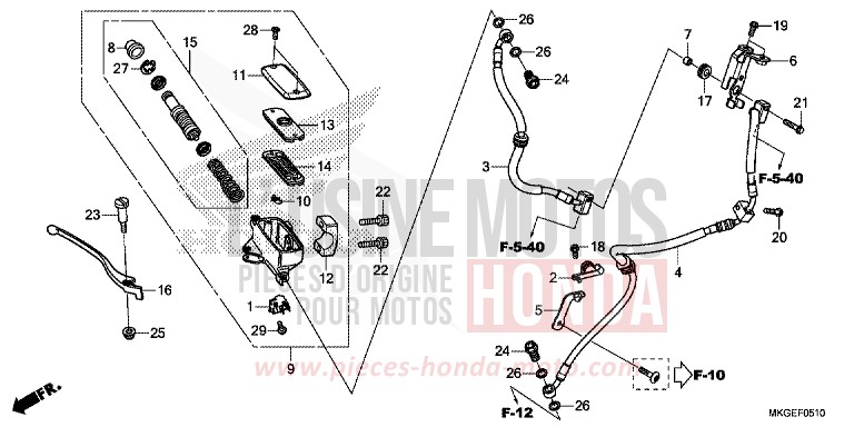 HAUPTBREMSZYLINDER, VORNE ZYLINDER von Rebell MAT AXIS GRAY METALLIC (NH303) von 2022