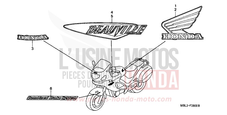 MARKE von Deauville PENNANT RED METALLIC (R247) von 2001