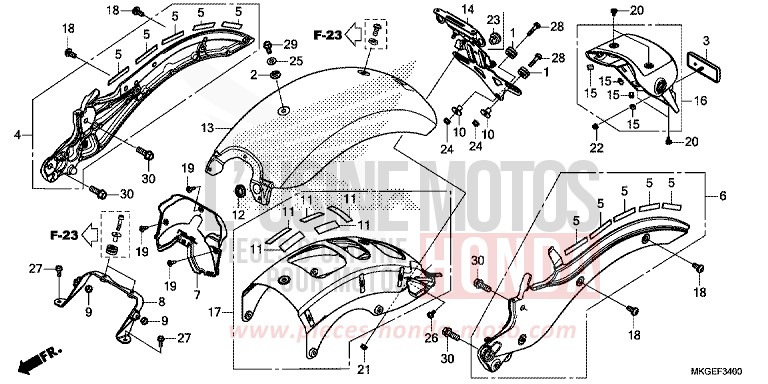 KOTFLUEGEL, HINTEN von Rebell MAT AXIS GRAY METALLIC (NH303) von 2022