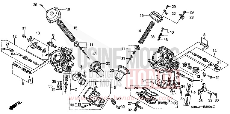 VERGASER (EINZELTEILE) von Deauville ACCURATE SILVER METALLIC (NH146) von 2002
