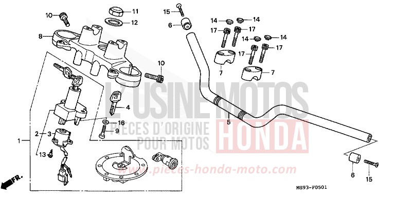 ROHRGRIFF/OBERE BRUECKE (NTV650P) von NTV SCHWARZ (NH1) von 1993